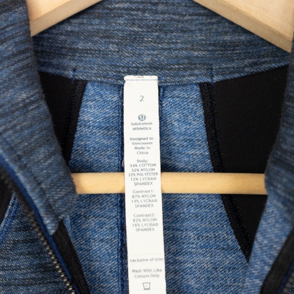 Lululemon Forme Jacket Denim Inkwell Size 2 - Picture 6 of 7